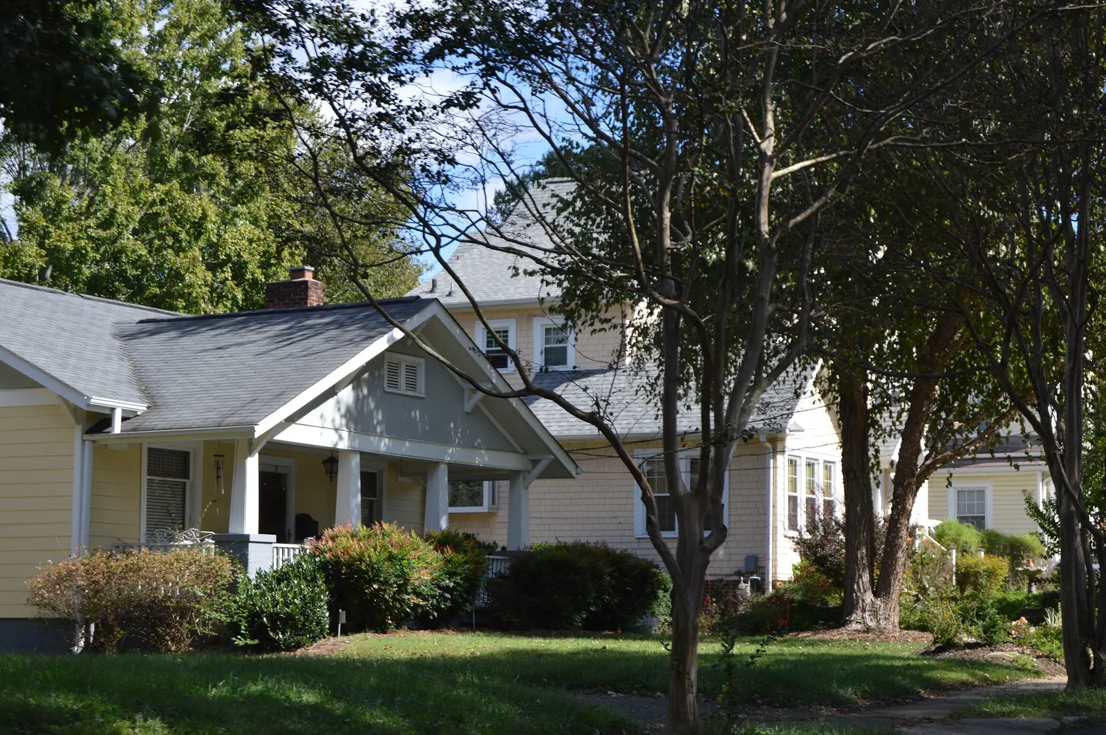 Houses along Westover Boulevard in the Ardmore neighborhood of Winston-Salem.