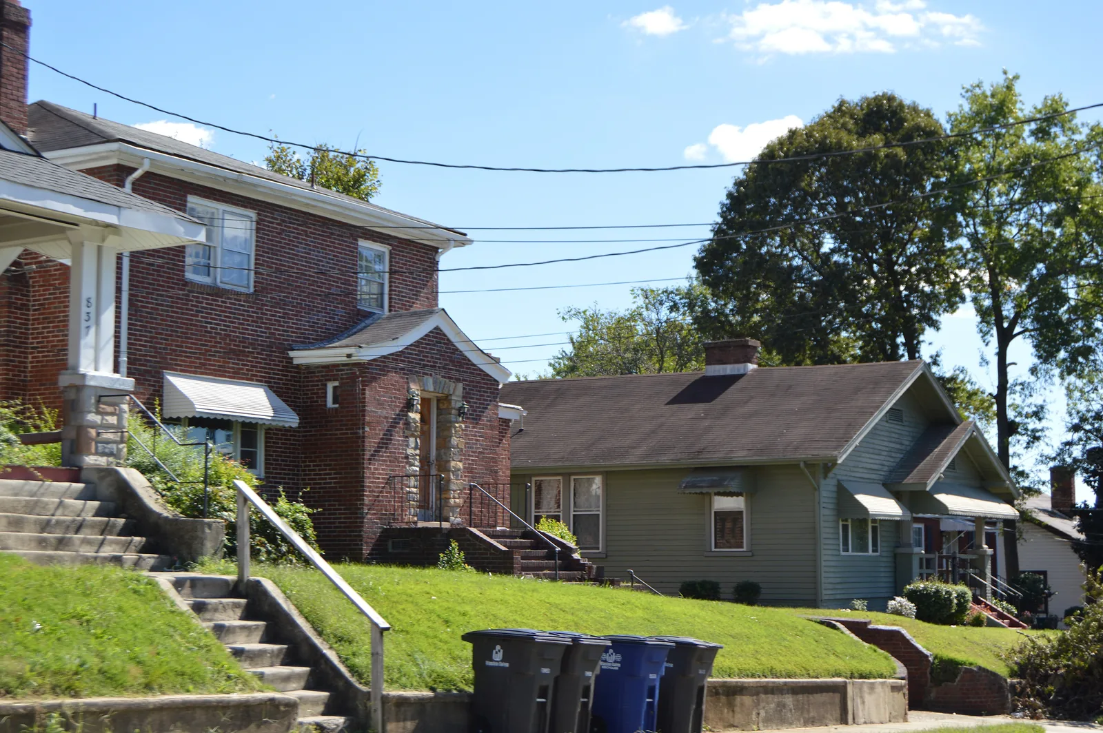 Houses on Cameron Avenue north of Eighth Street in the Reynoldstown Historic District of East Winston, Winston-Salem