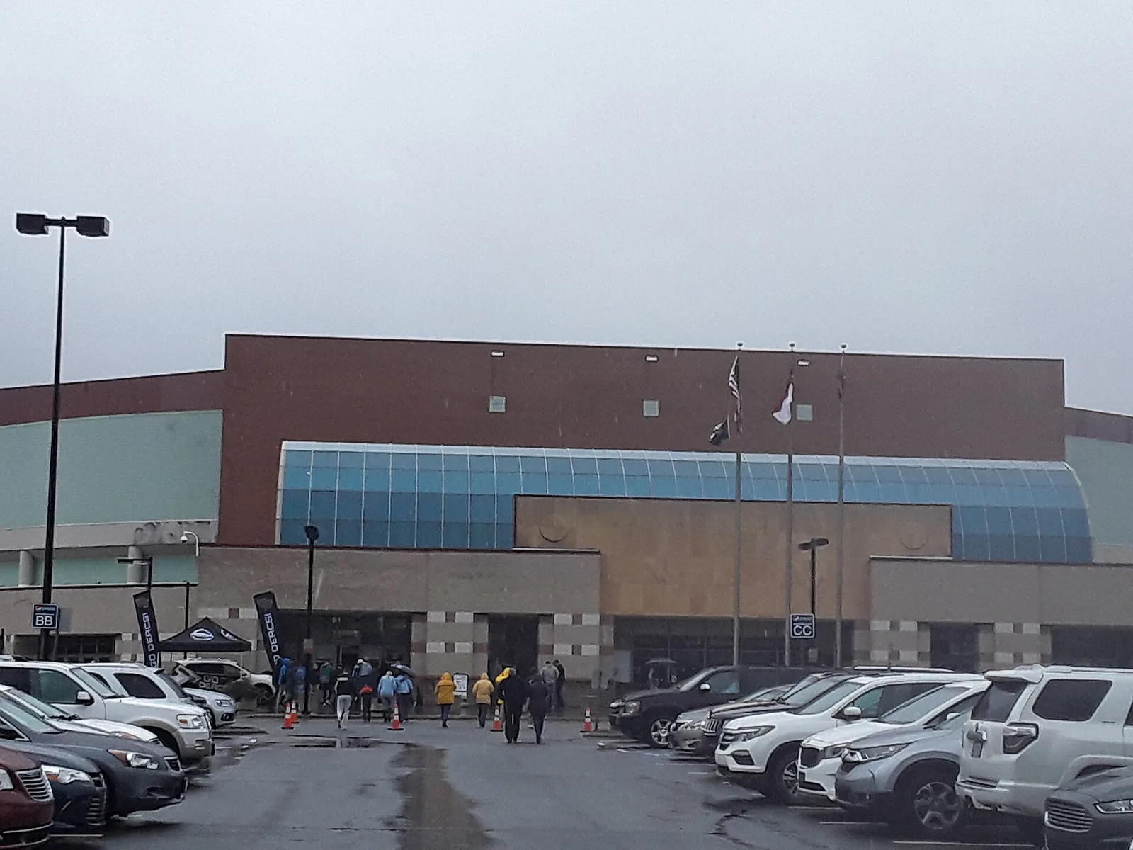 Lawrence Joel Veterans Memorial Coliseum next to the Winston-Salem Fairgrounds, where the Turkey Strut 5K starts on Thanksgiving morning.